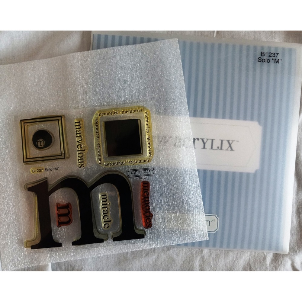 CTMH STAMP SETS B1237 Solo "M" - Retired! Close To My Heart